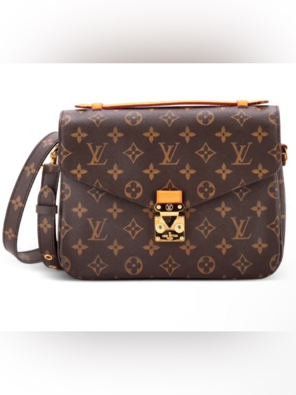 Louis Vuitton Pochette Metis Monogram Canvas Crossbody Bag.